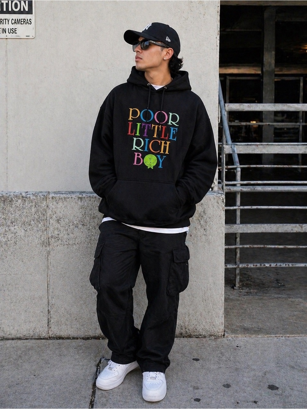 Level Four Richie Rich Hoodie Poor Little Rich Boy Black 2X